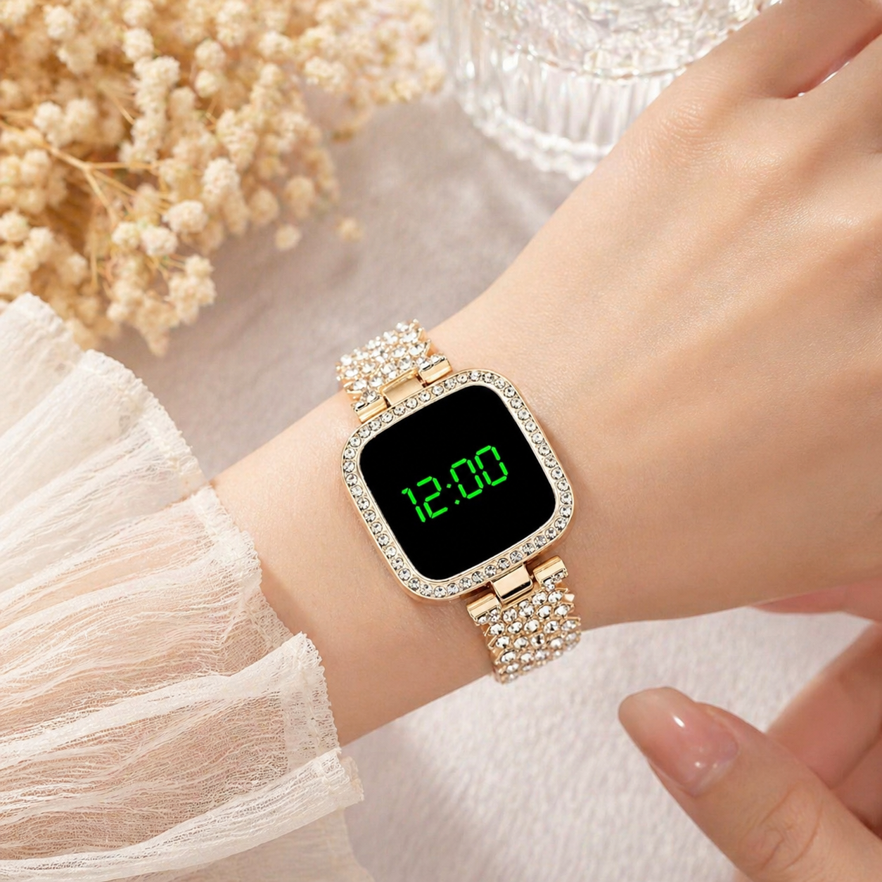 Diamond LED Watch