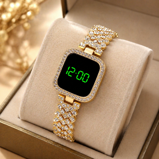 Diamond LED Watch